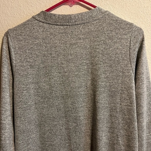 Denim&Co Long Gray Button Down Cardigan Size Small - Picture 6 of 8